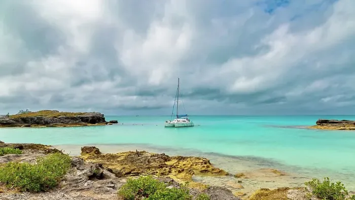 Framed Print : Catamaran at Spanish Point, Bermuda, Atlantic, North America Framed Print : Catamaran at Spanish Point, Bermuda, Atlantic, North America
