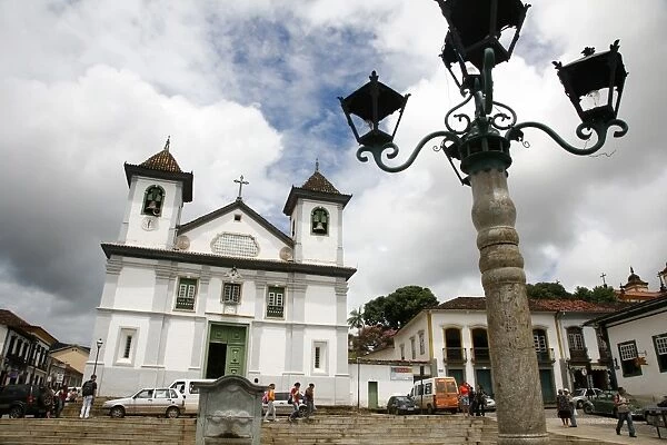 Catedral Basilica da Se (Nossa Senhora da Assuncao) at Praca da Se, Mariana, Minas Gerais, Brazil, South America