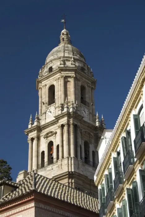 Framed Print : Catedral del Encarnacion (La Manquita), the single bell tower, the cathedral of Malaga Framed Print : Catedral del Encarnacion (La Manquita), the single bell tower, the cathedral of Malaga