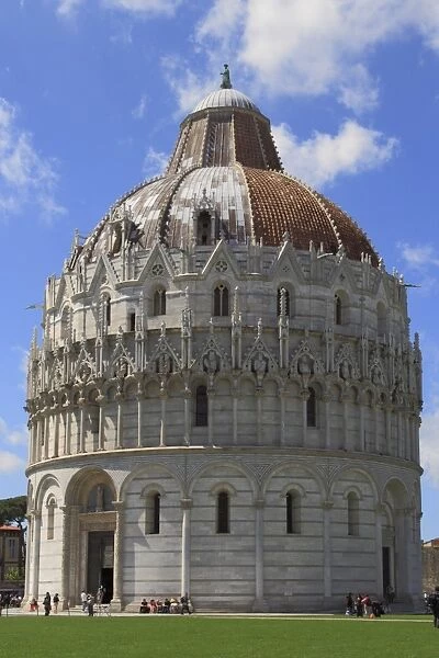Cathedral Baptistry, UNESCO World Heritage Site, Pisa, Tuscany, Italy, Europe