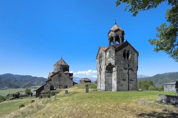 Cathedral and bell towr of the 11th century Haghpat Monastery, UNESCO World Heritage Site