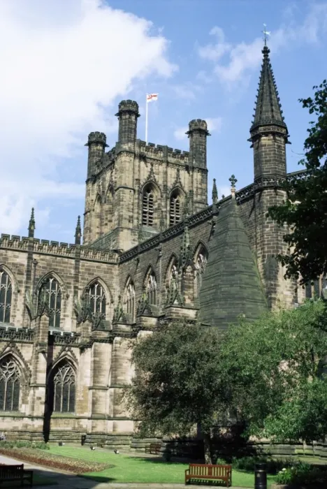 Framed Print : Cathedral of Christ and the Blessed Virgin, largely built in 1093, Chester Framed Print : Cathedral of Christ and the Blessed Virgin, largely built in 1093, Chester