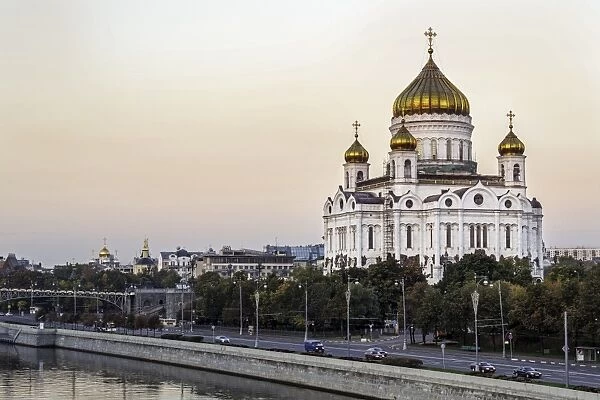 Cathedral of Christ the Saviour and Moskva River, Moscow, Russia, Europe