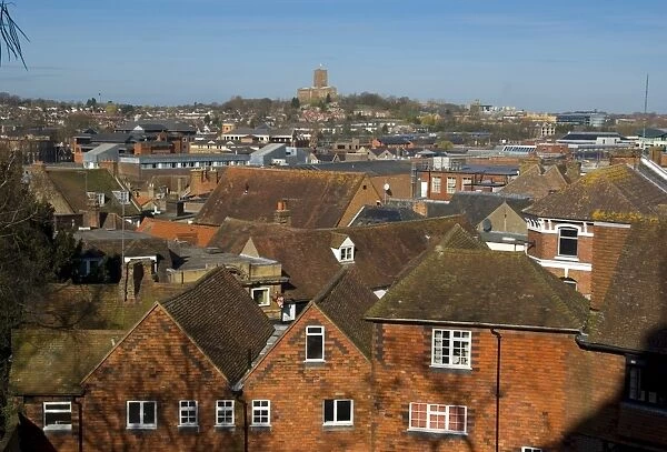 Cathedral and city, Guildford, Surrey, England, United Kingdom, Europe