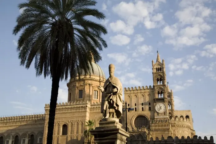Framed Print : Cathedral clock tower, Palermo, Sicily, Italy, Europe Framed Print : Cathedral clock tower, Palermo, Sicily, Italy, Europe