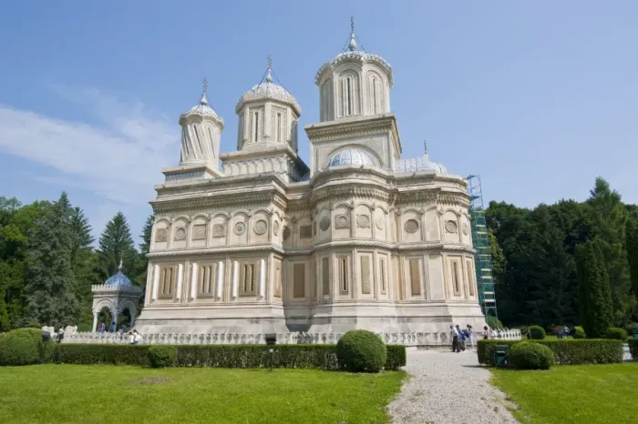 Framed Print : Cathedral of Curtea de Arges, Arges Valley, Transylvania, Romania, Europe