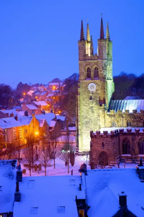 Framed Print : Cathedral of the Peak in snow, Tideswell, Peak District National Park, Derbyshire, England, United Kingdom, Europe Framed Print : Cathedral of the Peak in snow, Tideswell, Peak District National Park, Derbyshire, England, United Kingdom, Europe