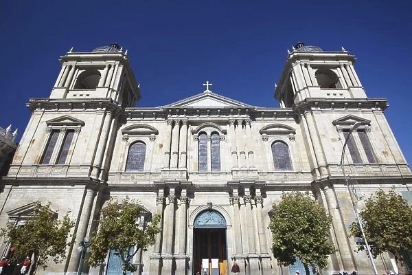 Cathedral in Plaza Pedro Murillo, La Paz, Bolivia, South America