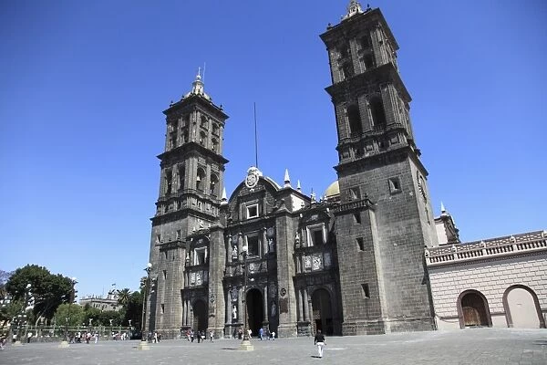 Cathedral, Puebla, Historic Center, UNESCO World Heritage Site, Puebla State, Mexico, North America