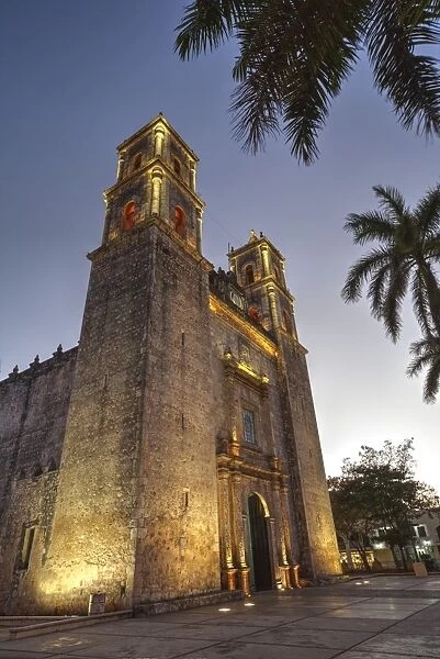 Cathedral de San Gervasio, completed in 1570, Valladolid, Yucatan, Mexico, North America