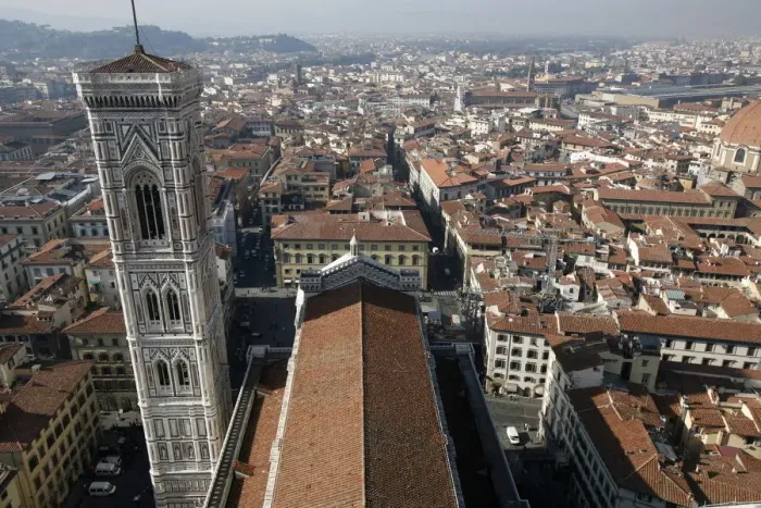 Framed Print : Cathedral of Santa Maria del Fiore and aerial view of city, Florence, Tuscany, Italy Framed Print : Cathedral of Santa Maria del Fiore and aerial view of city, Florence, Tuscany, Italy