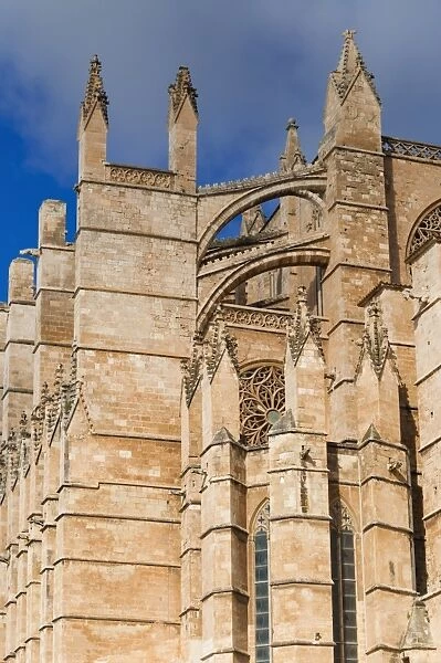 Cathedral of Santa Maria of Palma (La Seu), Palma de Mallorca, Majorca, Balearic Islands, Spain, Europe