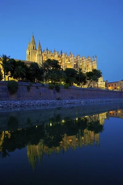 The Cathedral of Santa Maria of Palma, Palma, Mallorca, Spain, Europe