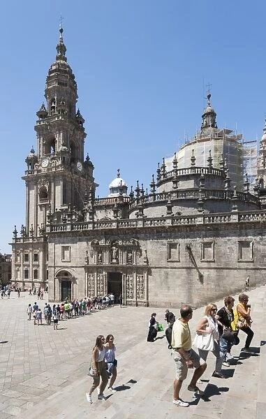 The Cathedral of Santiago de Compostela, UNESCO World Heritage Site, Santiago de Compostela