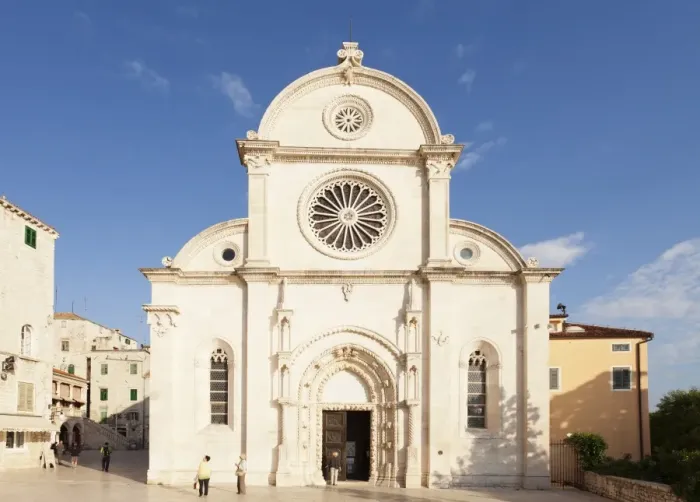 Framed Print : Cathedral of St. Jacob (Cathedral of St. James), UNESCO World Heritage Site, Sibenik, Dalmatia, Croatia, Europe