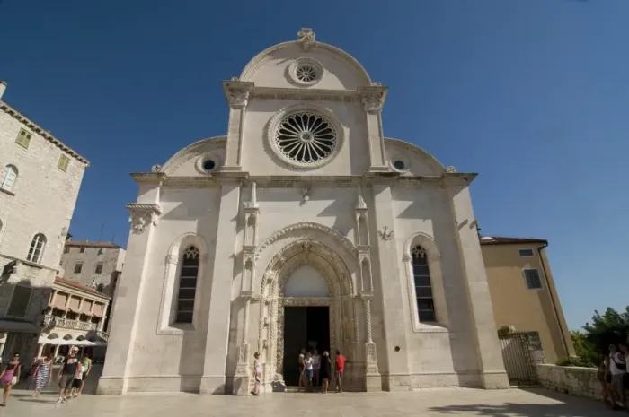 Framed Print : The Cathedral of St. James, Sibenik, UNESCO World Heritage Site, Croatia, Europe
