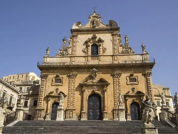 Cathedral of St Peter, UNESCO World Heritage Site, Modica, Sicily, Italy, Europe
