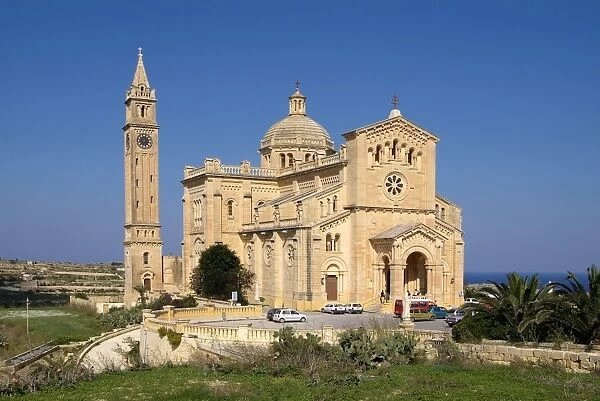 Cathedral Ta Pinu near Gharb, Gozo, Malta, Mediterranean, Europe