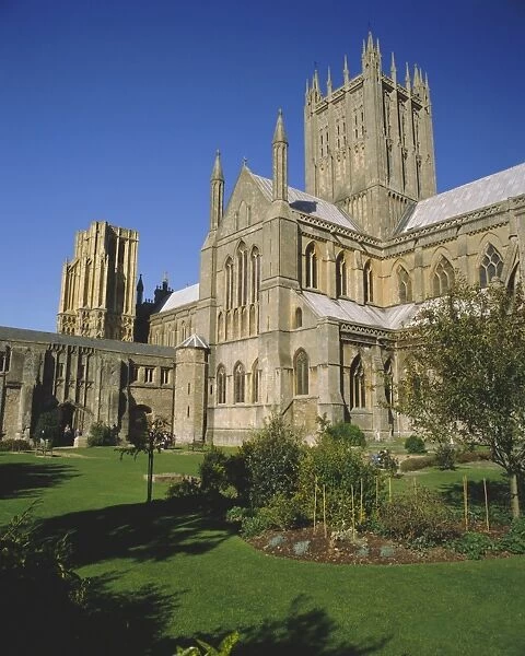 The Cathedral at Wells, Somerset, England, UK