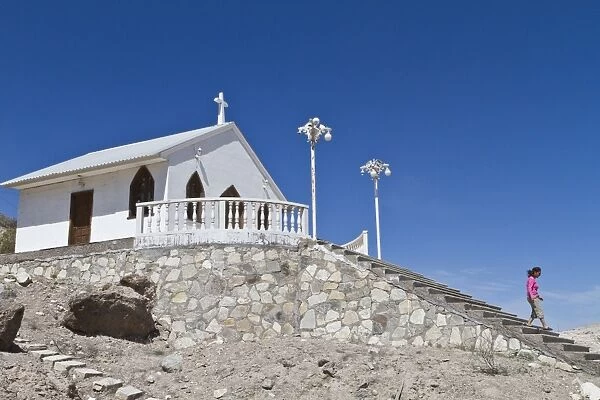 Catholic Church, Isla San Marcos, Gulf of California (Sea of Cortez), Baja California Sur, Mexico, North America