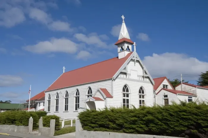 Framed Print : Catholic Church, Port Stanley, Falkland Islands, South America