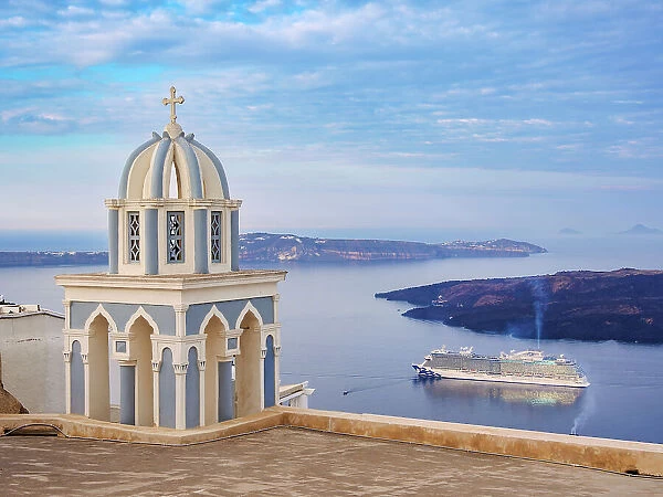 Catholic Church of Saint Mark the Evangelist, Fira, Santorini (Thira) Island, Cyclades, Greek Islands, Greece, Europe