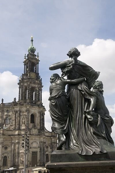 The Catholic Court Church, Dresden, Saxony, Germany, Europe