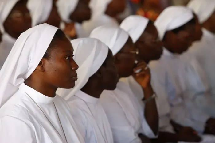 Framed Print : Catholic mass in Lome, Togo, West Africa, Africa Framed Print : Catholic mass in Lome, Togo, West Africa, Africa