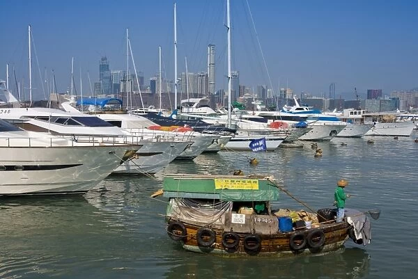 Causeway Bay waterfront in 2007, Hong Kong Island, Hong Kong, China, Asia
