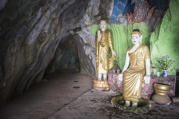 Cave temple near Mawlamyine, Mon State, Myanmar (Burma), Asia