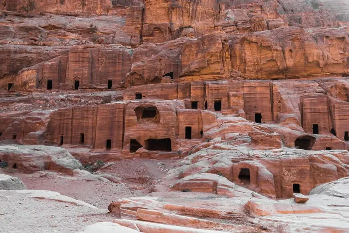 Framed Print : Caves carved in the stone of the mountain inside, Petra, UNESCO World Heritage Site, Jordan, Middle East Framed Print : Caves carved in the stone of the mountain inside, Petra, UNESCO World Heritage Site, Jordan, Middle East