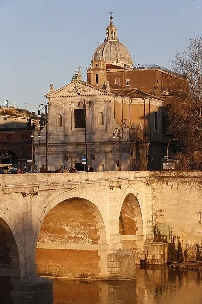Cavour Bridge over the Tiber River by Angelo Vescovali, Rome, Lazio, Italy, Europe