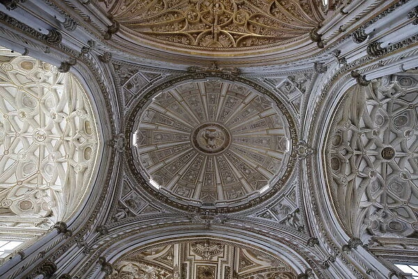 Ceiling of the nave of the Mosque (Mezquita) and Cathedral of Cordoba