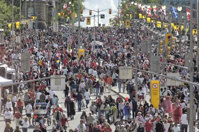 Framed Print : Celebration of Canada Day on July 1, Ottawa, Ontario, Canada, North America
