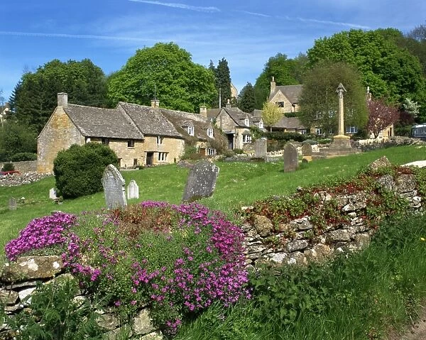 Cemetery at the small village of Snowhill, in the Cotswolds, Gloucestershire