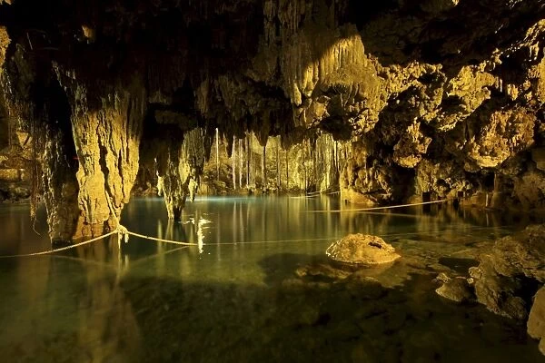 Cenote Dzitnup, underground sinkholes which has only one natural source of light