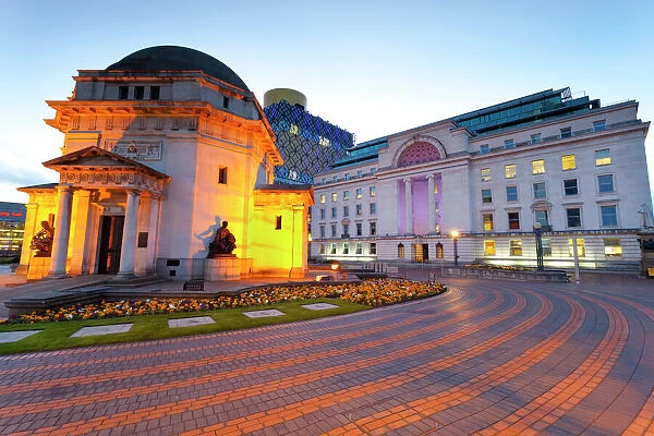 Centenary Square, Hall of Memory, Baskerville House, the New Library, Birmingham