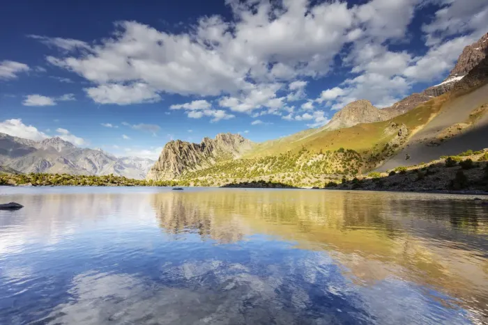 Framed Print : Central Asia, Tajikistan, Fan mountains, Alaudin lake Framed Print : Central Asia, Tajikistan, Fan mountains, Alaudin lake