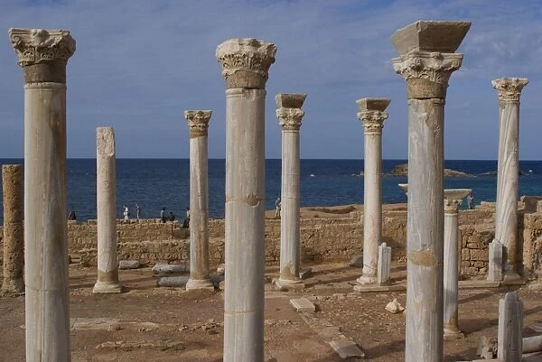 Central Church, late Roman site of Apollonia, Libya, North Africa, Africa