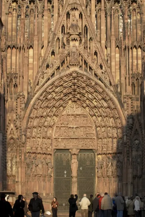 Framed Print : Central doorway of Notre-Dame gothic cathedral, UNESCO World Heritage Site Framed Print : Central doorway of Notre-Dame gothic cathedral, UNESCO World Heritage Site