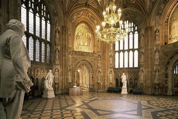 Central Lobby, Houses of Parliament, Westminster, London, England, United Kingdom, Europe