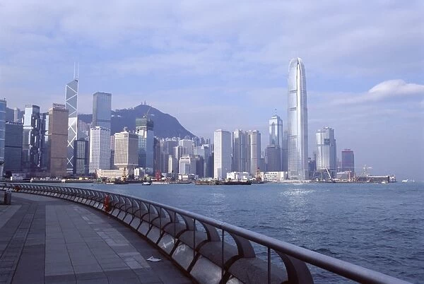 Central skyline of Hong Kong Island, Victoria Harbour, Hong Kong, China, Asia