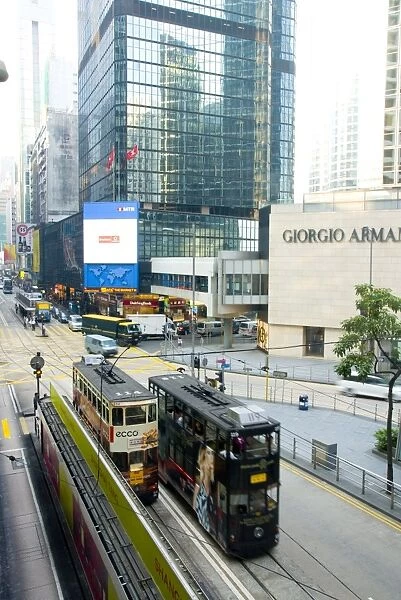 Central street scene in 2007, Hong Kong, China, Asia