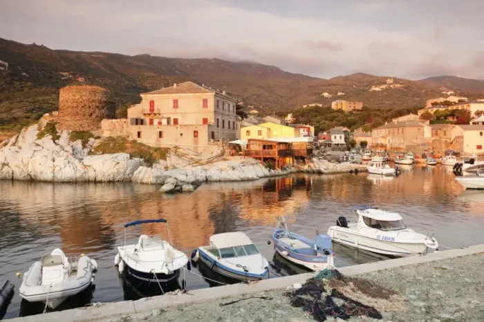 Framed Print : Centuri Port, Corsica, France, Mediterranean, Europe