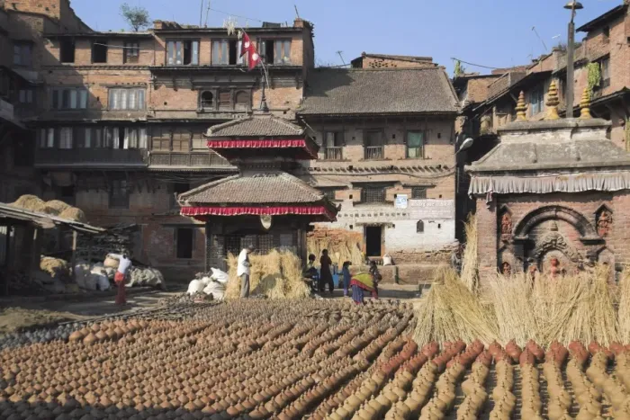 Framed Print : Ceramics in Pottery Square, Bhaktapur, Nepal, Asia Framed Print : Ceramics in Pottery Square, Bhaktapur, Nepal, Asia