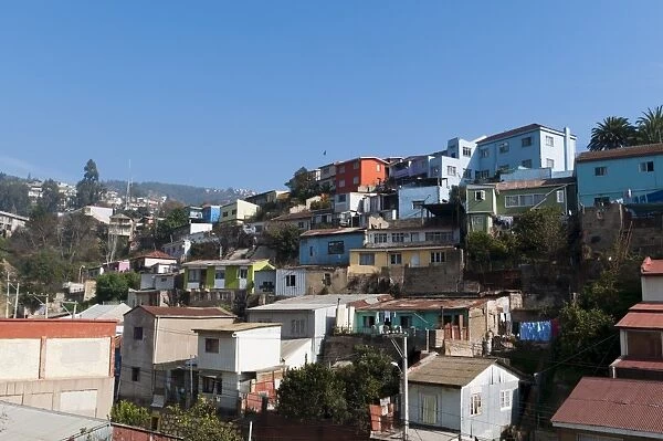 Cerro Alegre District, Valparaiso, Chile, South America