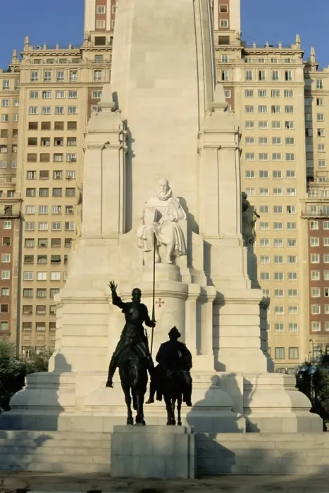 Framed Print : Cervantes monument Framed Print : Cervantes monument