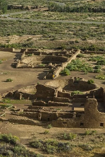 Chaco ruins in the Chaco Culture National Historic Park, UNESCO World Heritage Site, New Mexico, United States of America, North America
