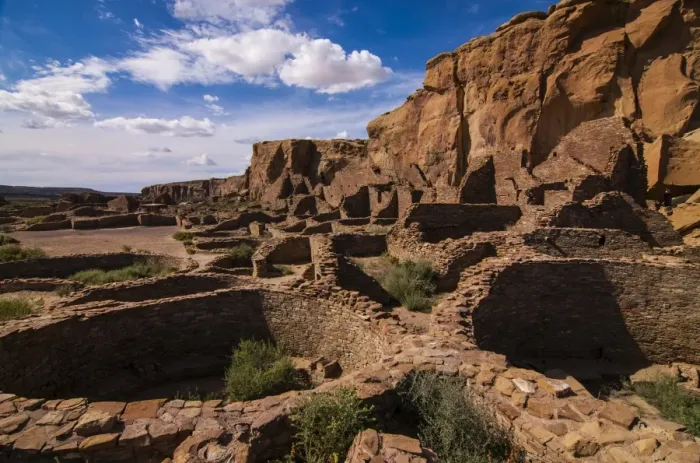 Framed Print : Chaco ruins in the Chaco Culture National Historic Park, UNESCO World Heritage Site, New Mexico, United States of America, North America