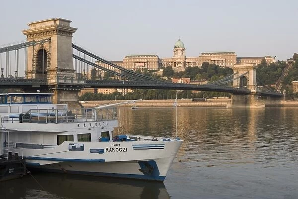Chain Bridge over Danube with Royal Palace beyond